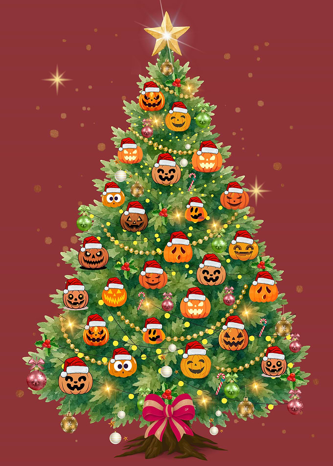 Pumpkin Christmas Tree