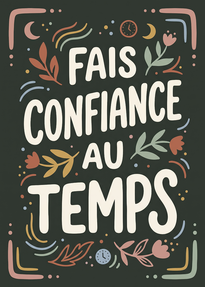 Fais Confiance Au Temps Inspirational Poster