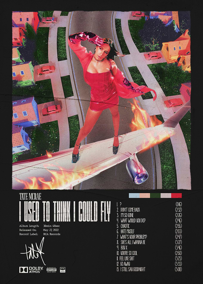 Tate McRae I Used To Think I Could Fly Album Cover