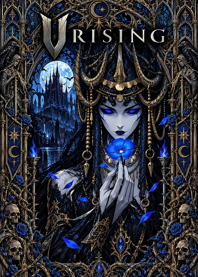 V Rising Gothic Vampire Queen Poster
