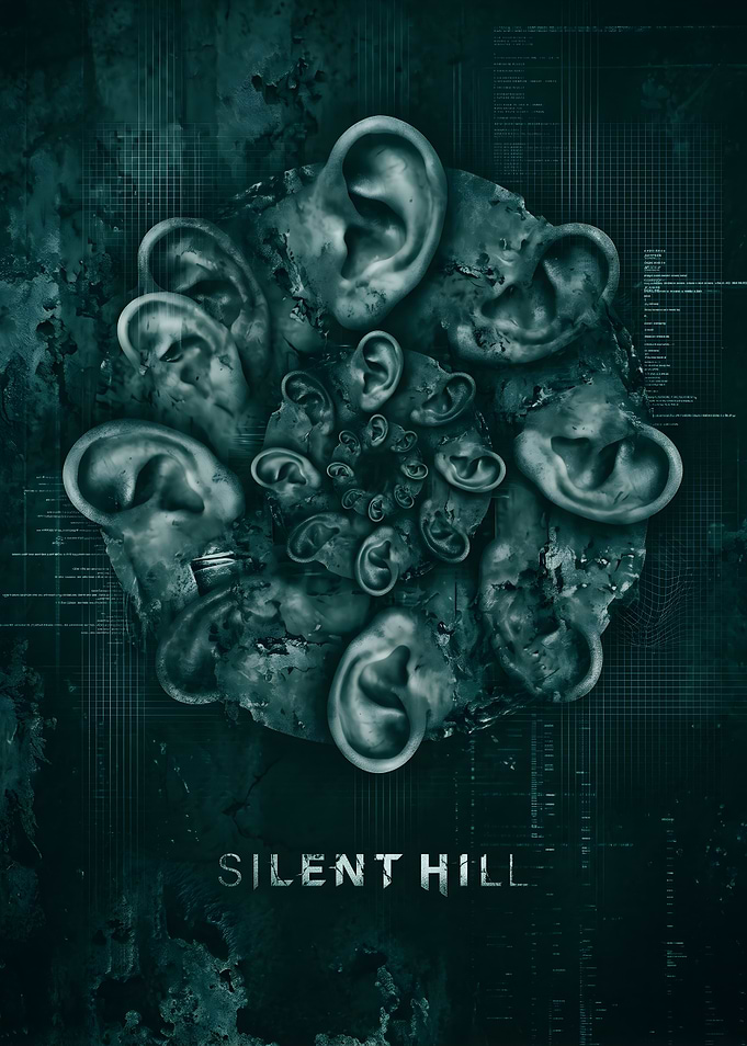 Silent Hill Surreal Ear Spiral Poster