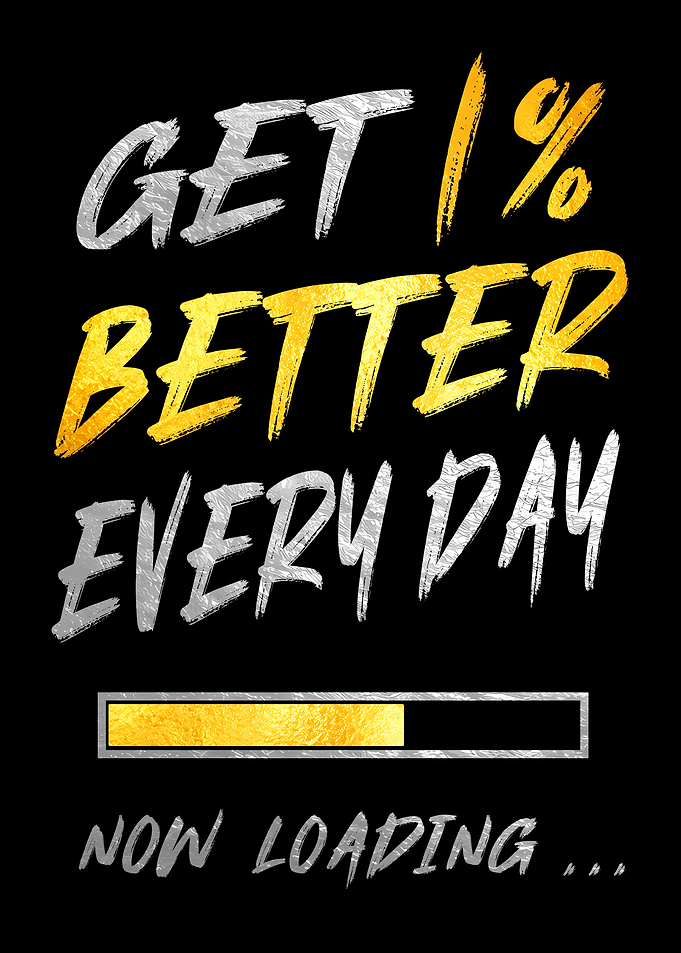 Get 1% Better Every Day Poster