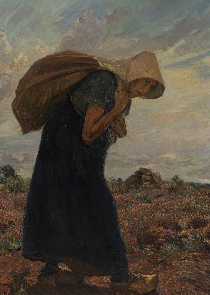 Peasant Woman Carrying a Sack