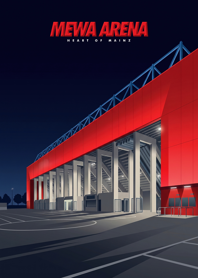 Mewa Arena Mainz Stadium Poster