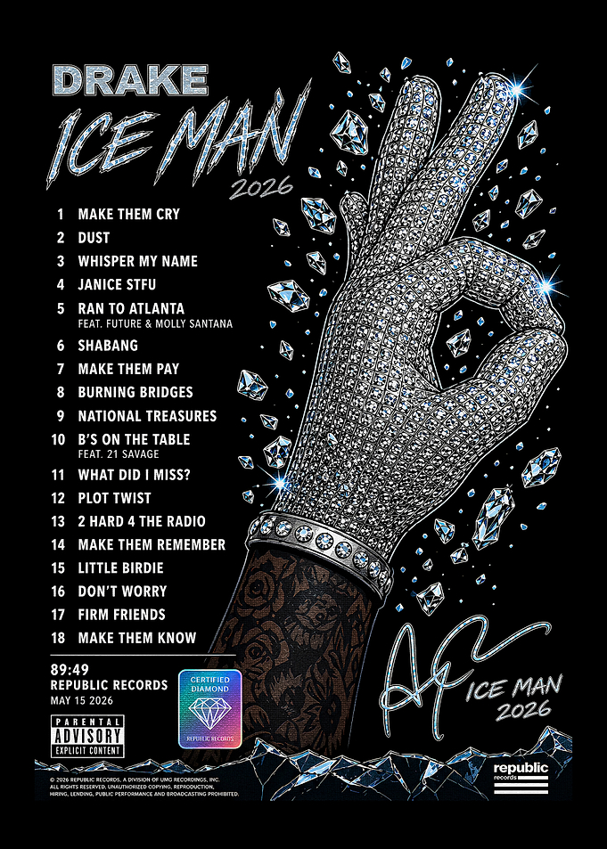 Drake Ice Man 2026 Album Poster