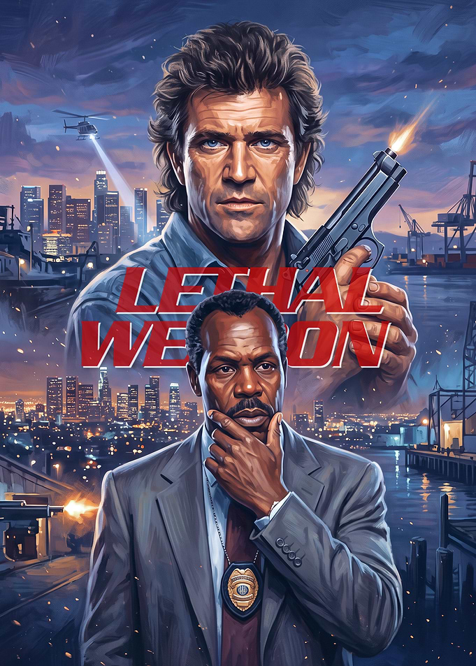 Lethal Weapon Movie Poster Art