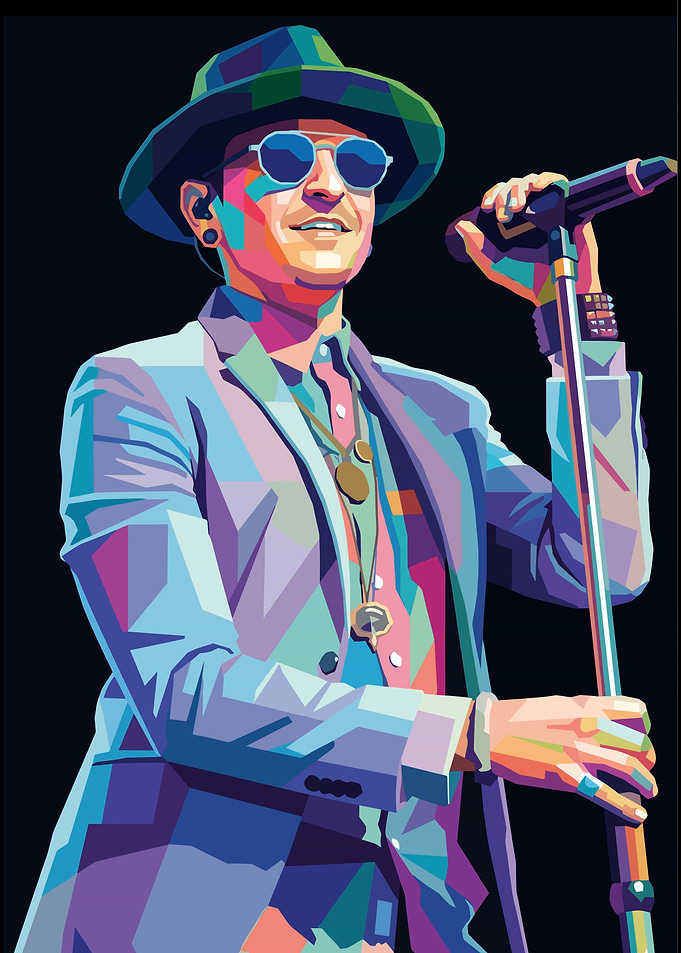 Chester Bennington Pop Art Portrait