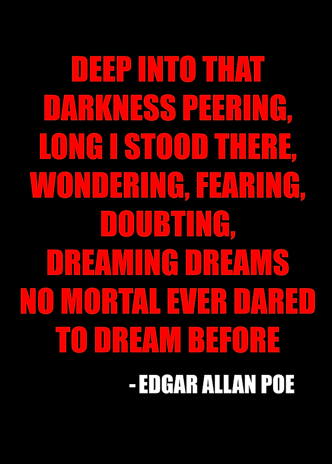 Edgar Allan Poe Quote Poster