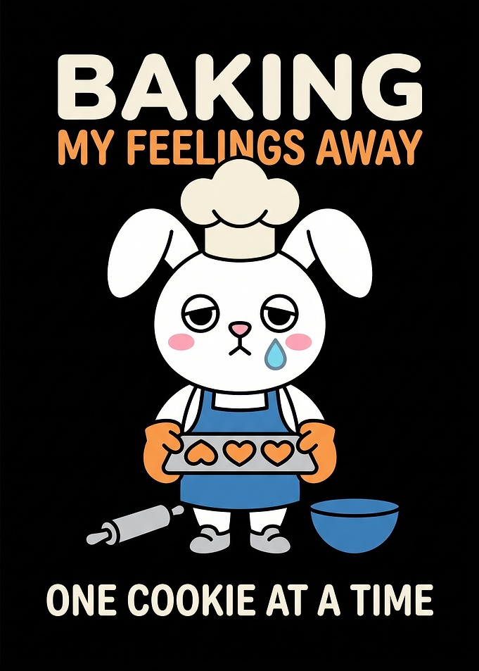 Baking My Feelings Away Bunny