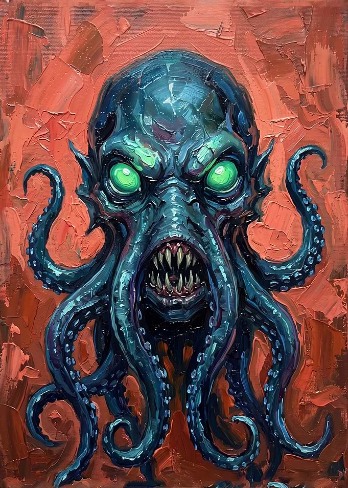 Cthulhu Oil Painting Portrait