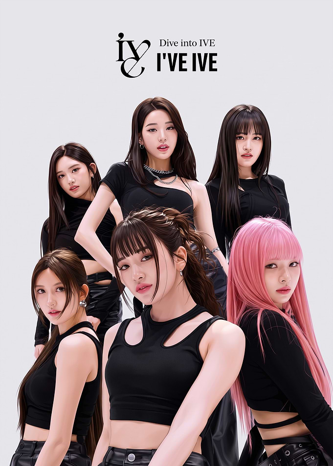 IVE K-pop Group Promotional Poster