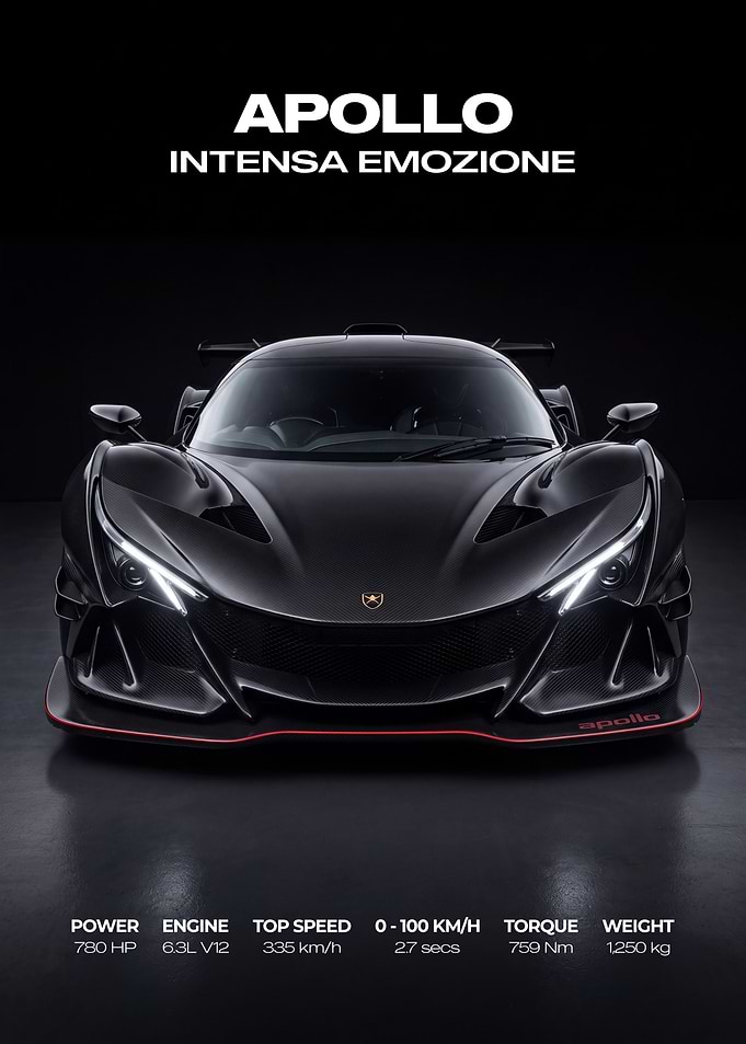 Apollo Intensa Emozione Hypercar Poster