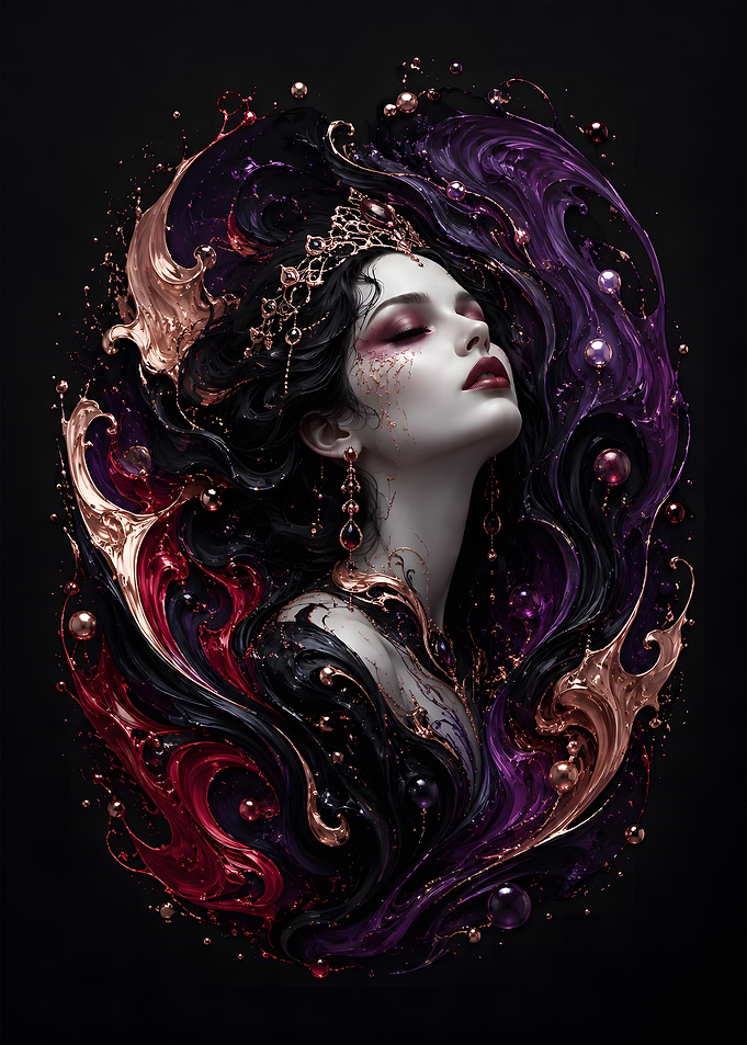 Obsidian Shadow Goddess