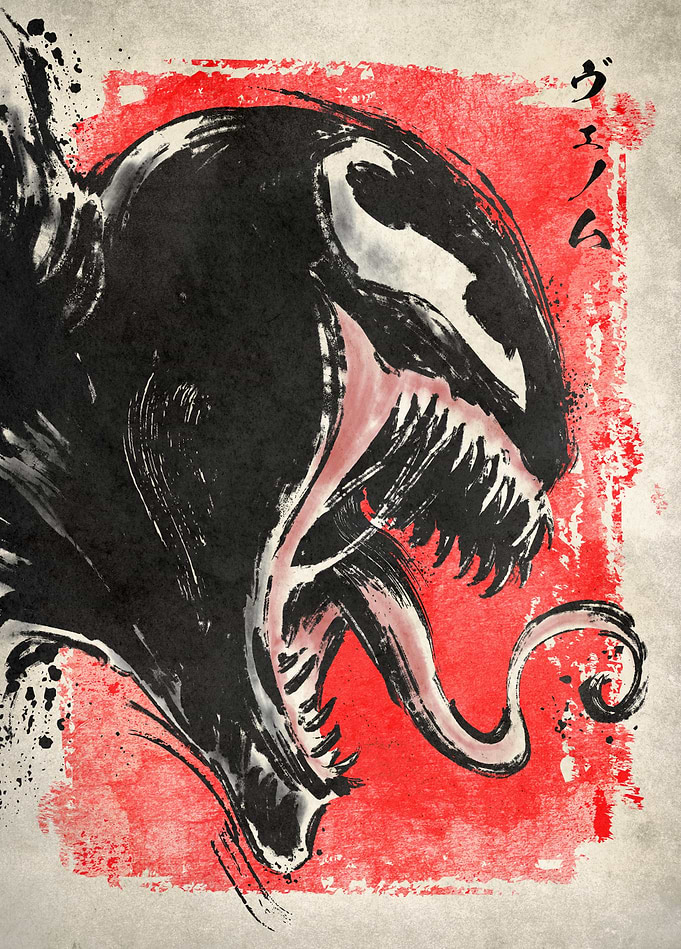 Venom - Japanese Sumi-e Ink Inspired