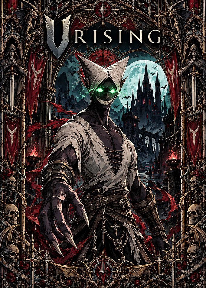 V Rising Gothic Vampire Poster