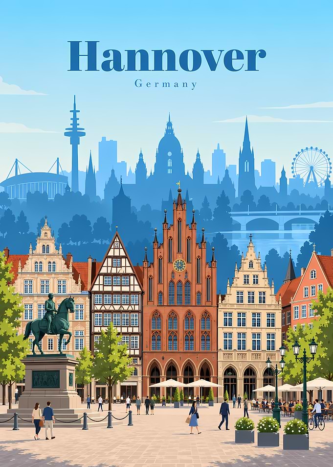 Hannover Germany Travel Poster