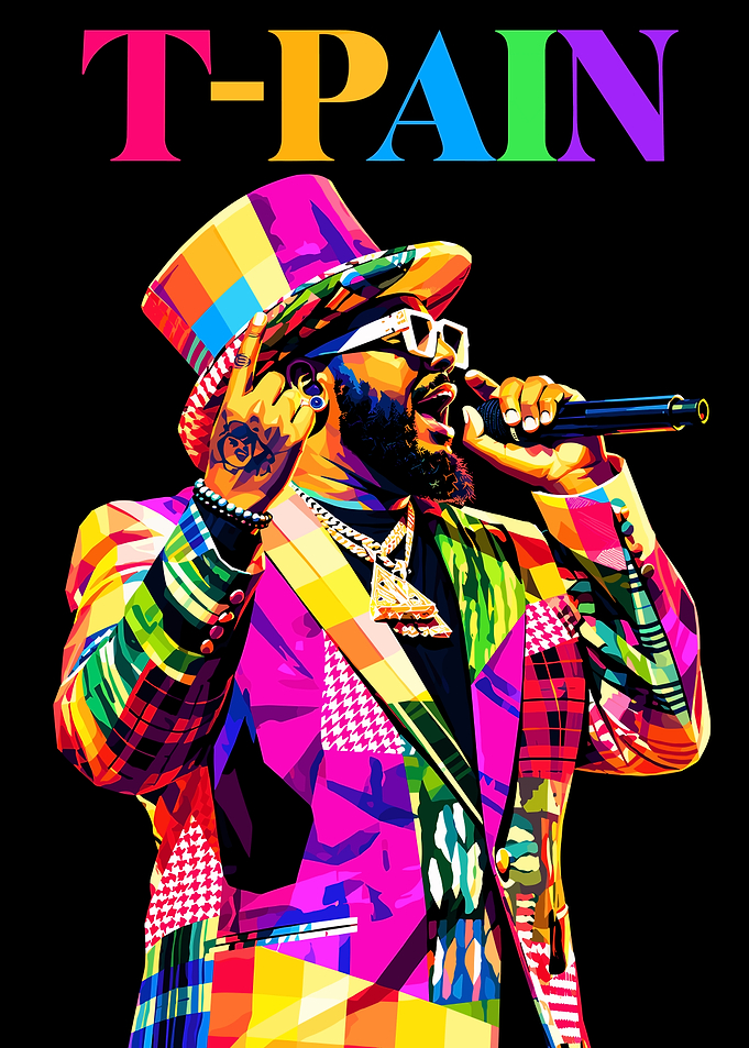 T-Pain Pop Art Portrait