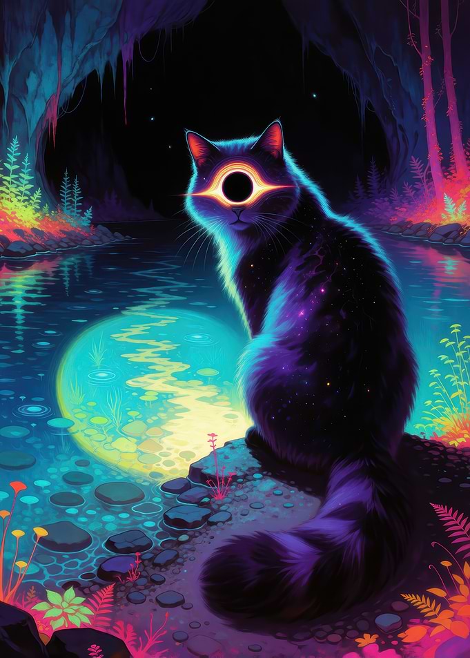 Cosmic Black Hole Cat