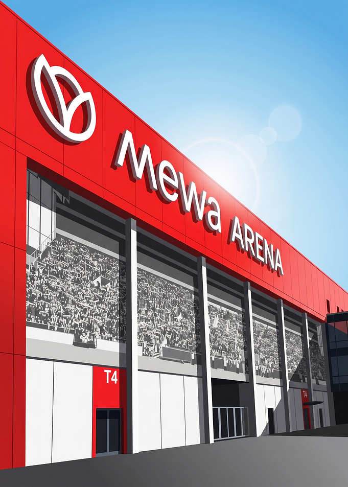 Mewa Arena Stadium Exterior Illustration