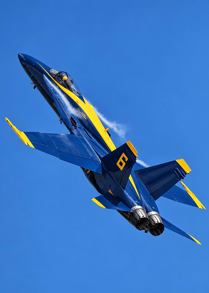 Blue Angels F/A-18 Hornet in Flight
