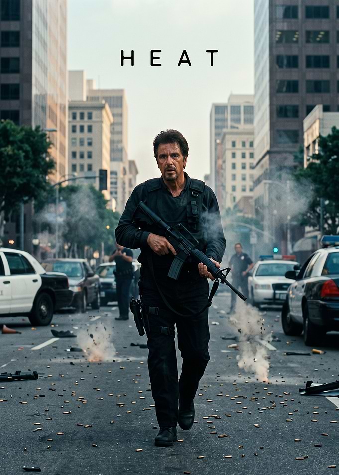 Heat Movie Poster Featuring Al Pacino