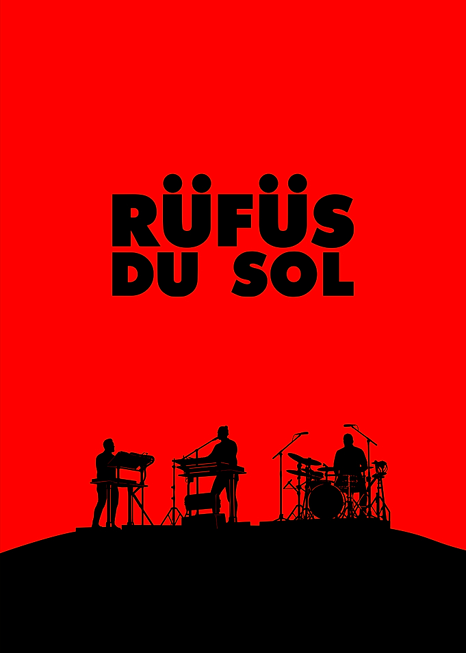 Rüfüs Du Sol Band Silhouette Poster