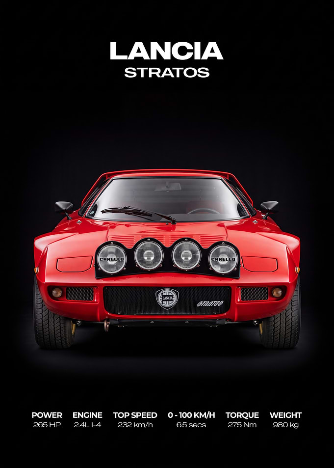 1973 Lancia Stratos Poster