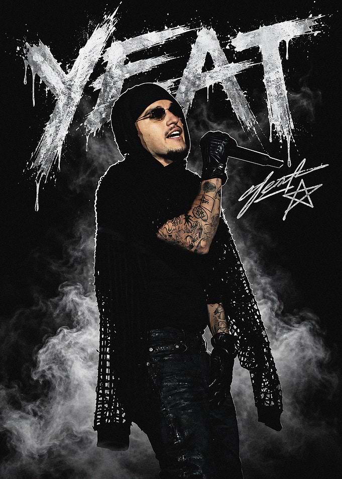 Yeat Rap Artist Graphic Poster