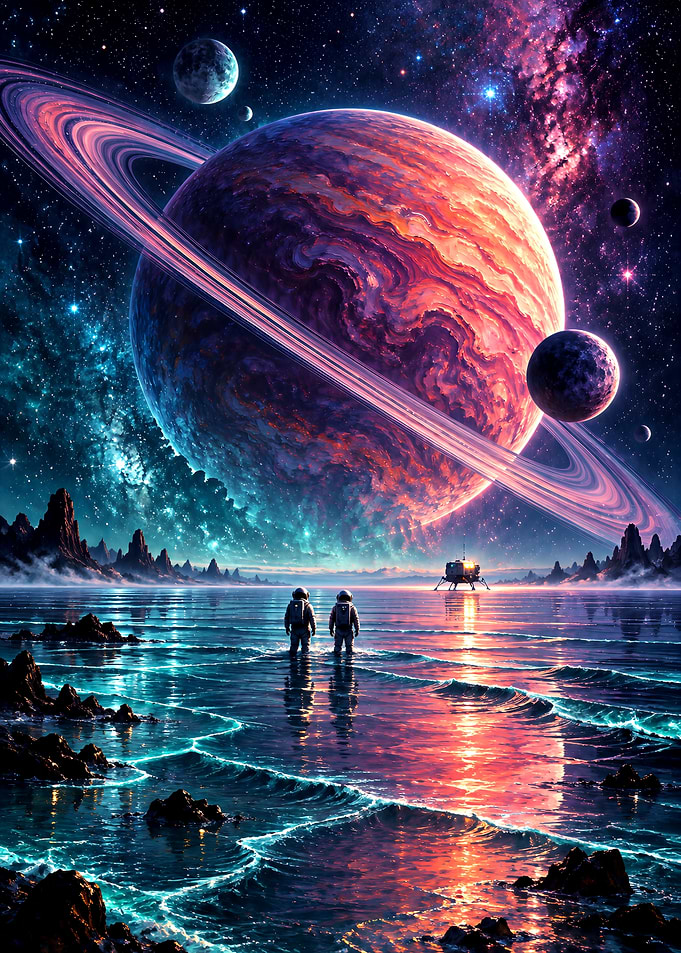 Astronauts on an Alien Ocean World