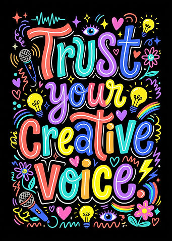 Trust Your Creative Voice Typography Art