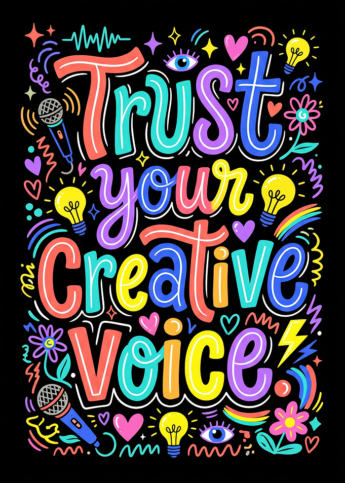 Trust Your Creative Voice Typography Art