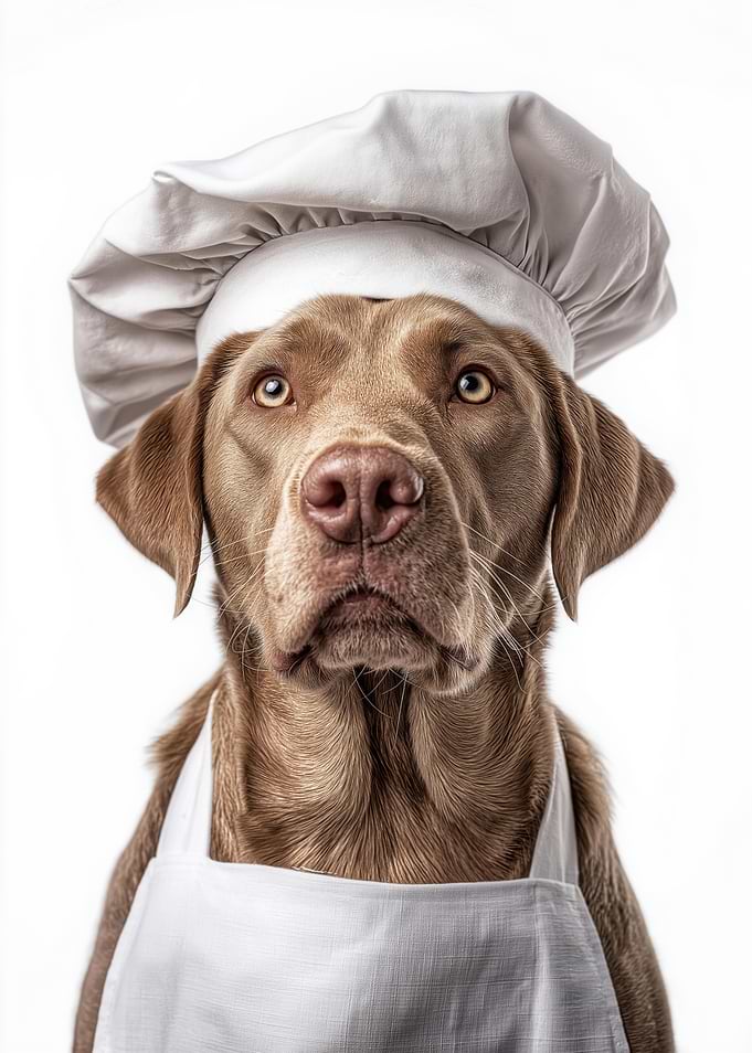 Chesapeake Bay Retriever Chef Portrait