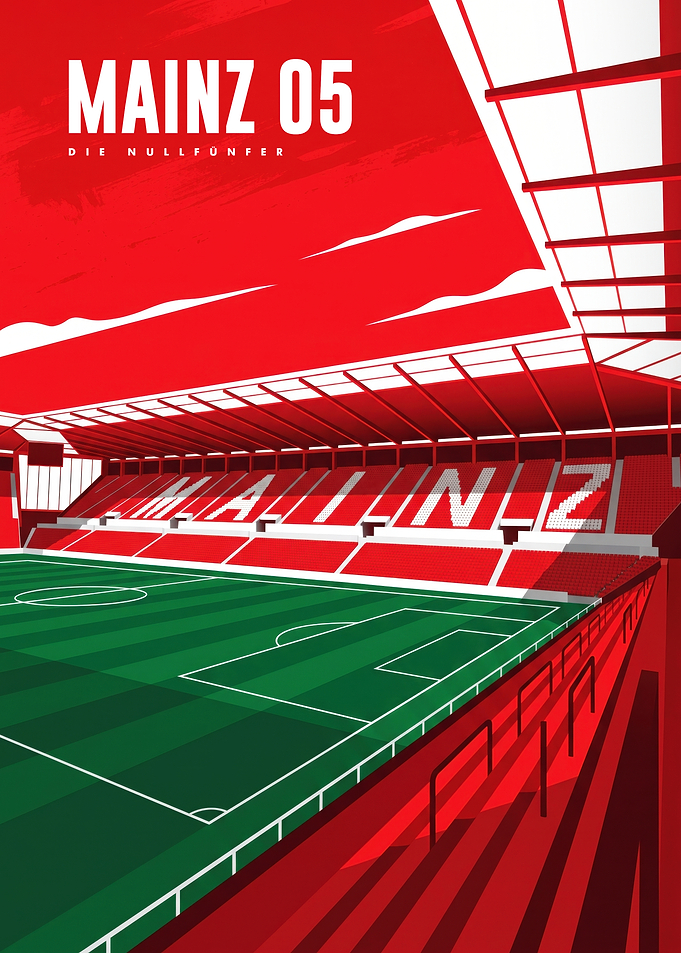 Mainz 05 Football Stadium Poster