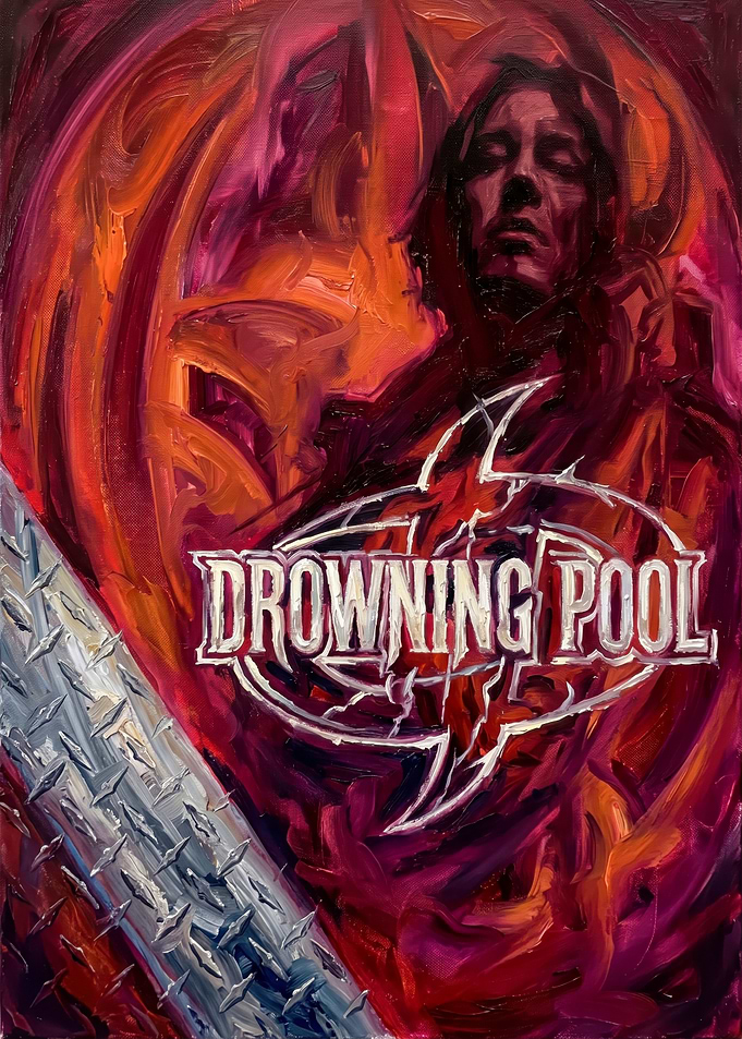 Drowning Pool Band Art Portrait