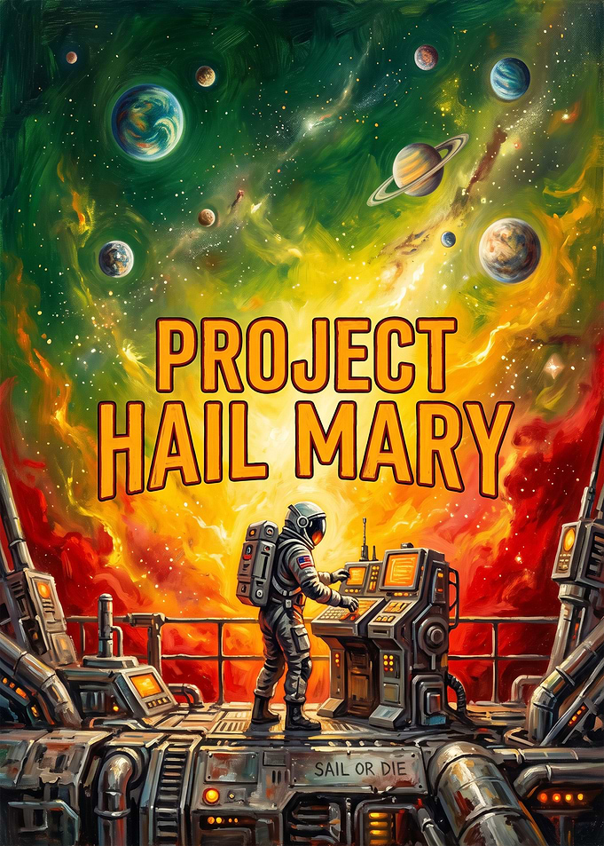 Project Hail Mary Space Poster