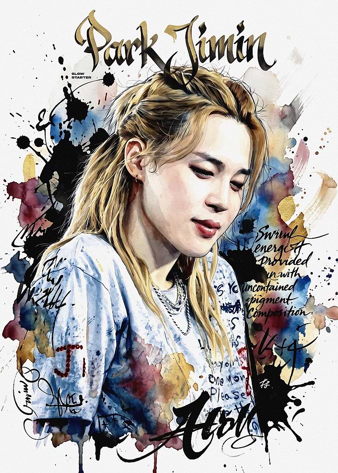 Park Jimin Portrait Art