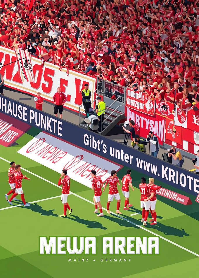 Mainz 05 Football Match at Mewa Arena