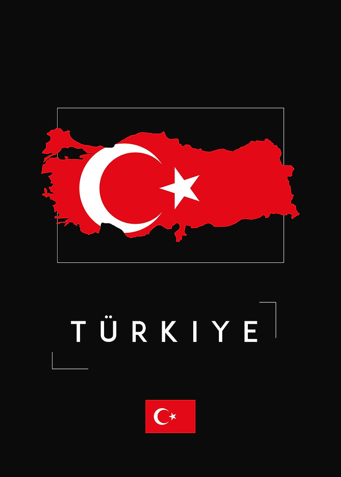 Turkey Map Flag