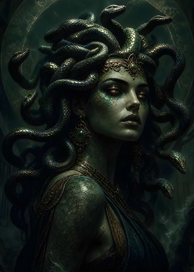 Medusa Gorgon Portrait