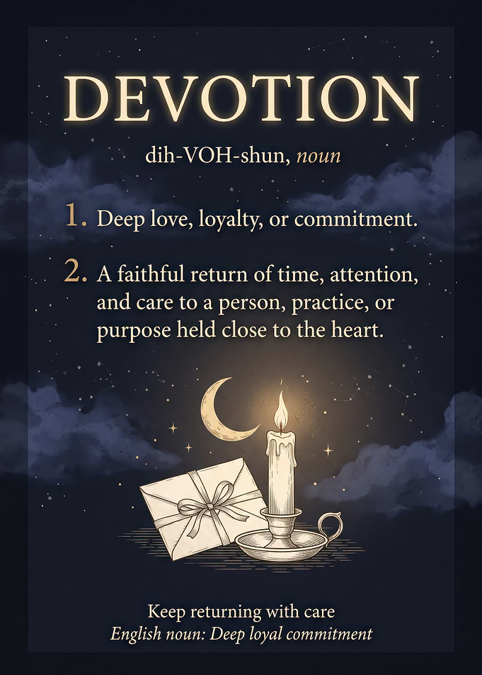 Definition of Devotion Poster