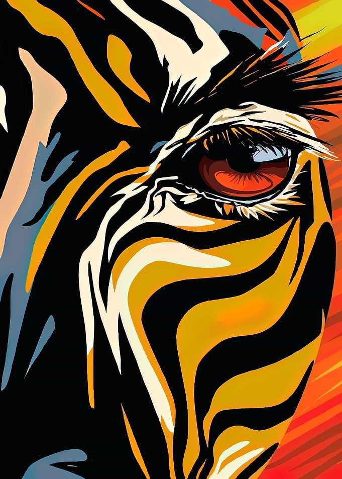 Abstract Tiger Eye Close-up