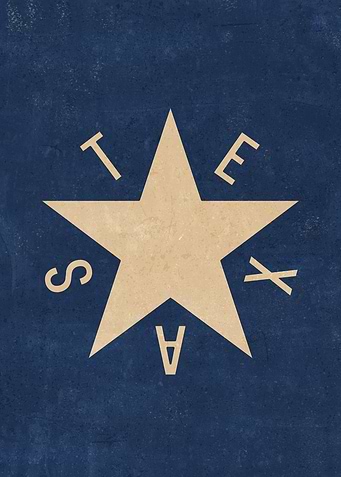 Minimalist Texas Lone Star Design