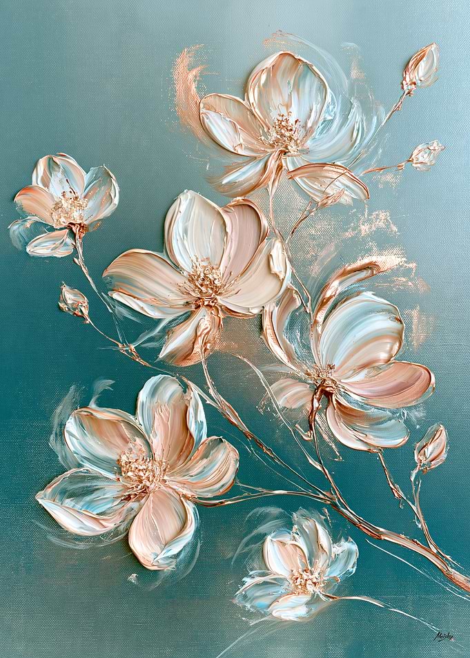 Hanamizuki Blossoms in Celadon Light