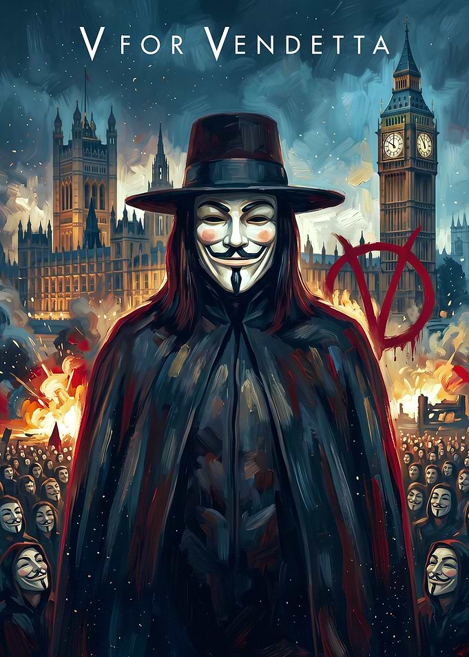 V for Vendetta Movie Poster Art