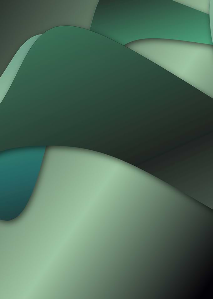 Abstract Green Layered Waves