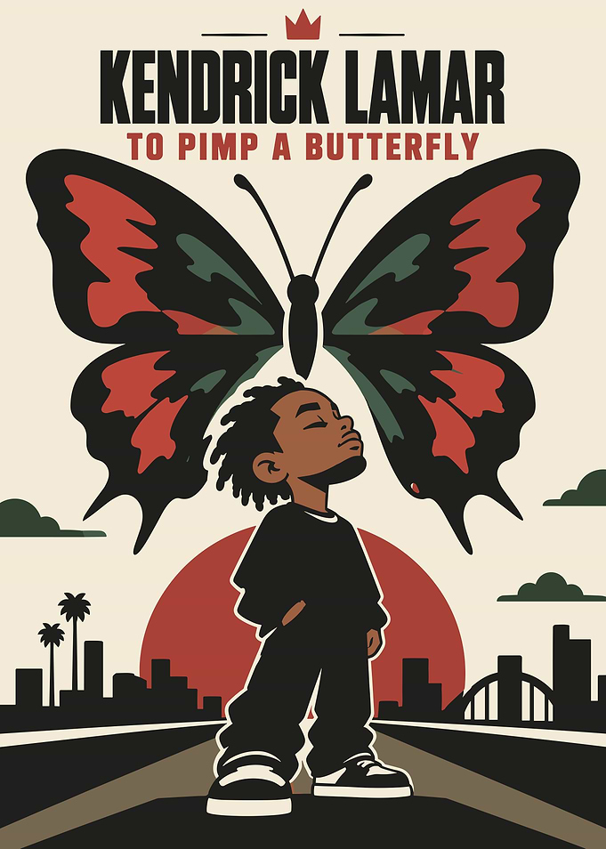 Kendrick Lamar To Pimp A Butterfly Poster