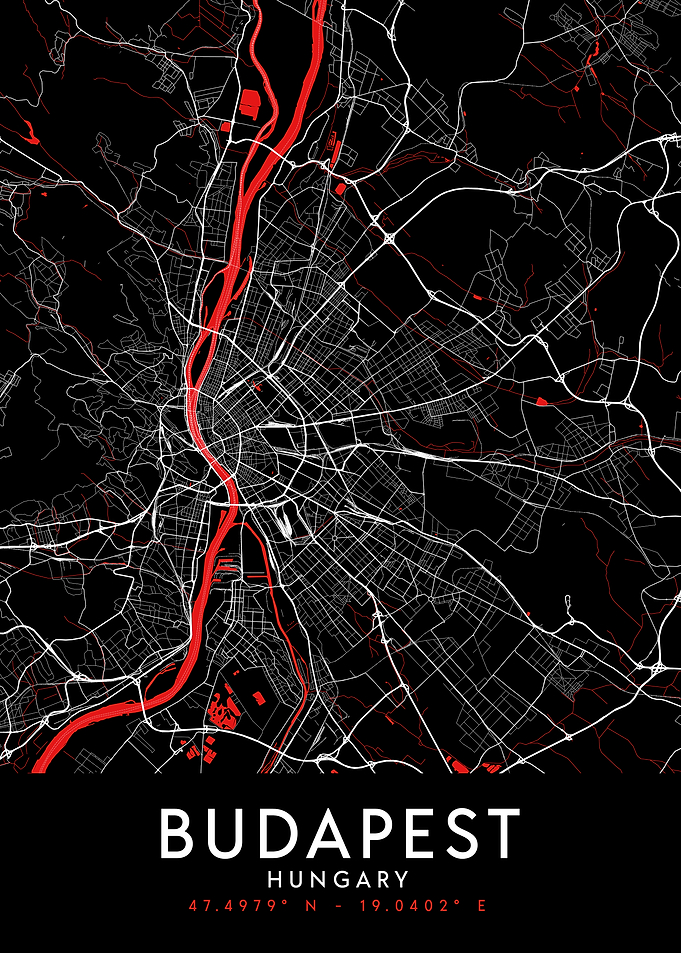 Budapest Dark Map