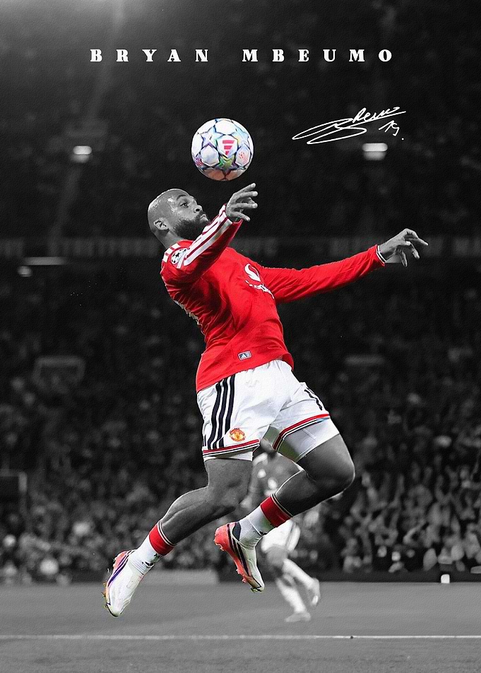 Bryan Mbeumo Soccer Poster