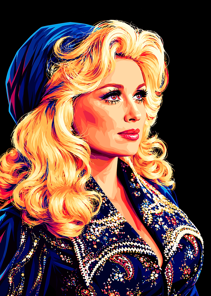 Dolly Parton Pop Art Portrait