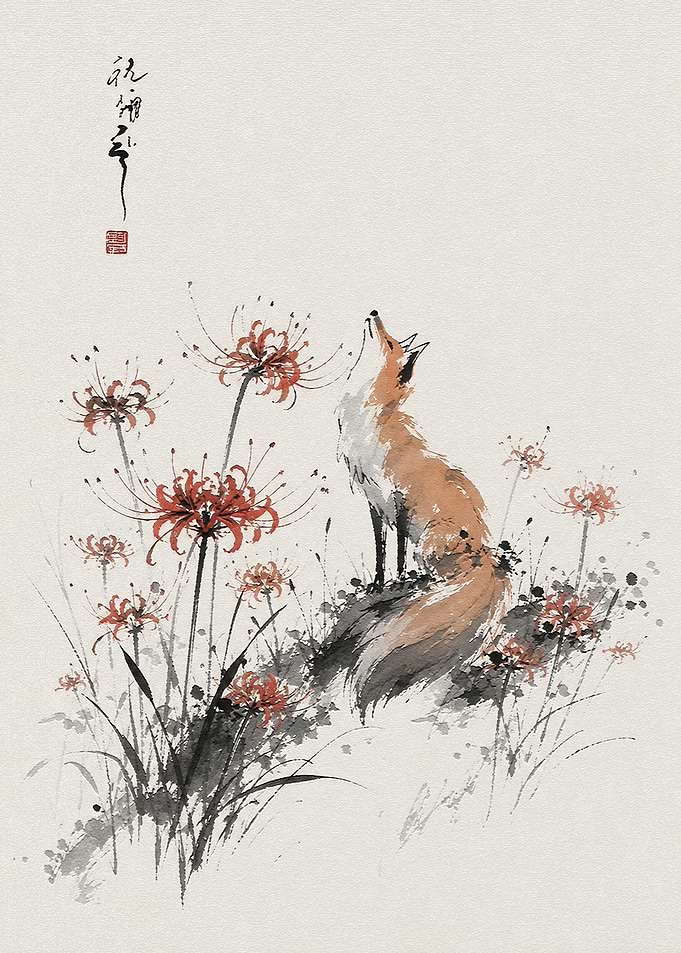 Fox and Red Spider Lilies